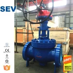 Through orbit ball valve
