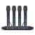 Import TIWA four channels UHF wireless microphone with 4 handhelds/headsets/conference from China