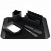 Top-grade Business Office Organizer 6 Pieces PU Leather And Wood Desk Set