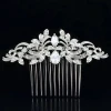 Top sale wedding hair accessories white gold plated cz diamond hair pins jewelry for women
