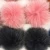 Import Top seller  trendy beautiful different color faux fluffy rabbit fur pom poms for key chain from China