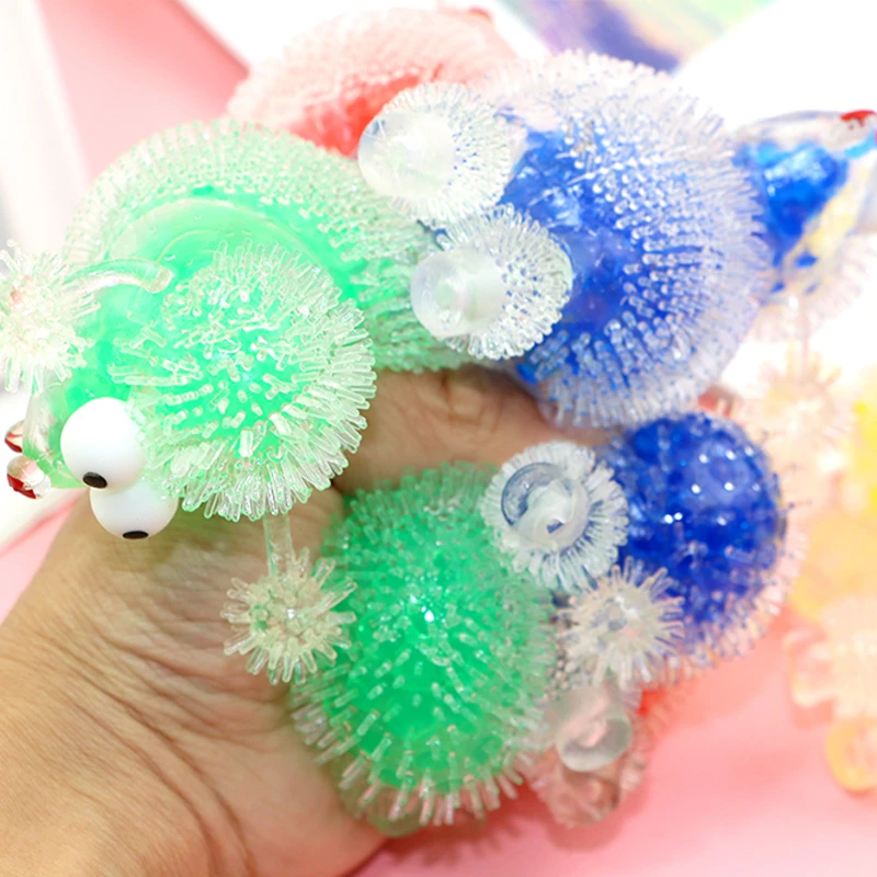 transparent corn dog anti-stress ball squishy gel bead toys