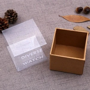 Transparent PVC Sleeve Packaging Gift Box for watch, Cardboard Paper Gift Box for toy packaging