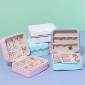Travel Jewelry Box Organizer  Jewellery Storage Case for Ring Earring Necklace Gift Packaging