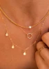 Trendy Classic Bijoux Femme Tiny Disc 925 Silver Minimalist Jewellery 18K Gold Chokers Necklace