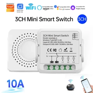 Tuya 1/2/3/4 Gang Wifi Zigbee Smart Light Wireless Remote Control Breakers Switch Module Relay Home Automotion Alexa Voice