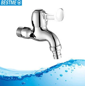 two outlet function Top Faucet Supplier luxury Design Garden Washing Machine Single Tap Faucet Cold Water Bibcock