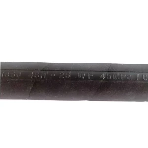 two steel wire braided hydraulic rubber hose pipe oil resistant rubber hose