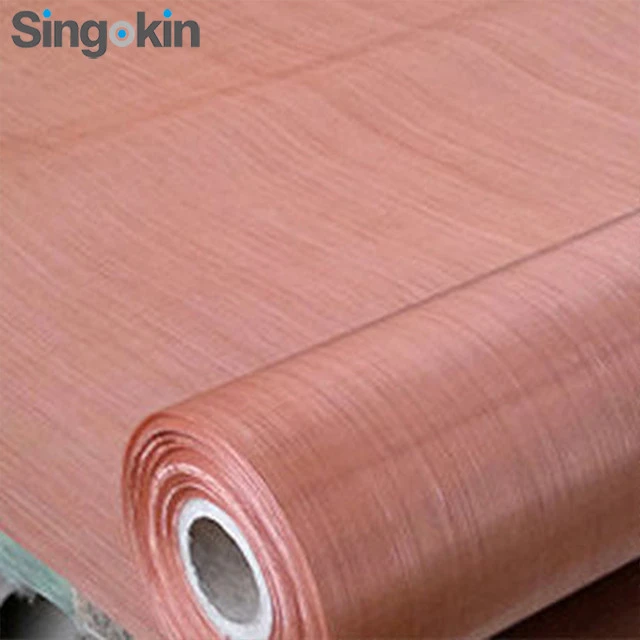 ultra fine pure red shielding grid mesh fabric Lowest Price Of Phosphorous Copper Screen Bronze Wire Mesh For Faraday Cage