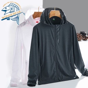 Ultra Light Unisex Multicolor Breathable Outdoor Sports Long Sleeve Hooded UV Protection Fishing Shirts