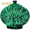 unique products to sell 100ml ultrasonic 3D Firework Glass aromatherapy diffuser