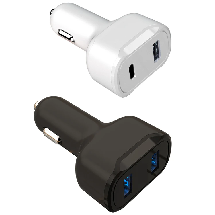 Universal Custom Logo Fast Charging Portable USB Type C Car Charger Adapter