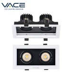 VACE Commercial Ceiling 2x9w Square LED Downlight grille light For Office