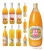Import Variety of 100% pure peach juice in bottle with rich flavor from Japan