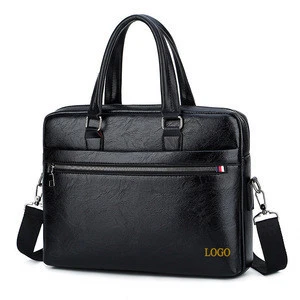 Vintage Business Berifcase Men Handbag Crossbody Sling Bag PU Leather Laptop Bag