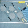 Volleyball & Badminton Combo Training Net Set