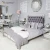 Import Vxin Antique Furniture WXWF-1089 king bed Grace Champagne silver frame mirrored super Bed from China