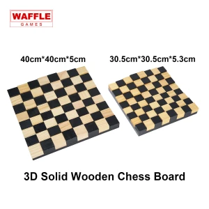 WAFFLE Premium 3D Chess Board Chess Game With Hand Crafted Chessmen