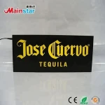 wall hanging or table stand flat advertising led lightbox with acrylic letter