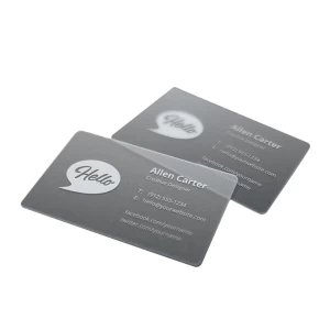 Waterproof Custom Printing Plastic Business Cards 300gsm 600gsm PVC Blank Membership Card Plastic Name Card
