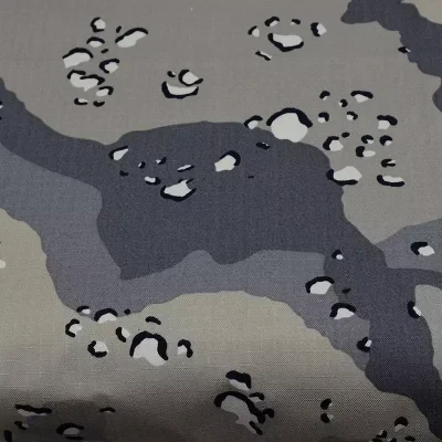 Waterproof Polyester/Cotton Gray Six-Color Desert Camouflage Rip-Stop Fabric