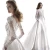 Wedding 2020 Autumn Satin Lace Slimming Fashion Bride Long Sleeve Halter Tail Wedding Dress