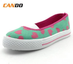 Wenzhou lovely printing canvas shoes for girls