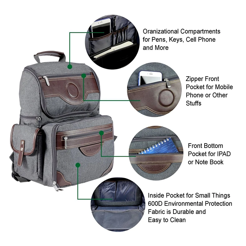Whole Set Waterproof Insulated Unique Design Picnic Backpack For 4 Persons