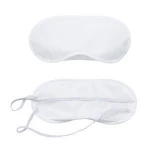 wholesale 190T polyester white travel rest sleeping eye patch for aviation training