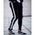 Import Wholesale 2020  biker skinny black trousers pants denim mens jeans with side stripe from China