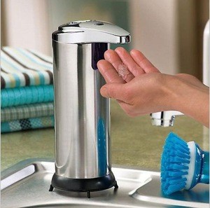 Wholesale Bathroom Stainless Steel Automatic soap dispenser / liquid soap dispenser / Tabletop automatic soap dispenser