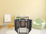 Wholesale child safety fence Foldable children play safety fence Metal children safety fence