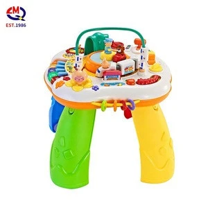 wholesale children educational musical toy kids learning desk baby activity table toy