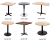 Wholesale commercial wooden cafe dining tables top for restaurant