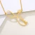 Import Wholesale Custom Necklace Nursing Stethoscope Pendant Necklace Gold Plated Stainless Steel Clavicle Chain Necklace from China