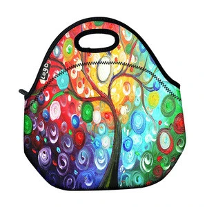 Wholesale Custom Printed Insulated Neoprene Lunch Tote Cooler bag