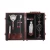 Import Wholesale Custom Professional Stainless Steel Bar Tools Kit Cocktail Shaker Mixing Set With Leather Case from China