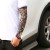 Import Wholesale Fashion tattoo sleeve Knitted Outdoor Imprinted Cycling Compression UV Tattoo Arm Sleeve from China