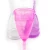 Import Wholesale free samples foldable best reusable FDA medical grade organic collapsible silicone menstrual cup for lady from China