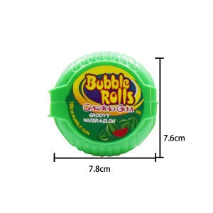 Wholesale Fruity Big Size Chewing Roll Bubble Gum For Kids