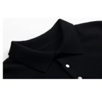 Wholesale Garments 100% Worsted Cashmere 16GG knitted Polo T-shirt Mans Short Sleeve  Mens T-shirts