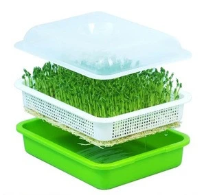 Wholesale High Quality DIY Home Make Plastic Green Bean Sprout Seed Trays For Sales