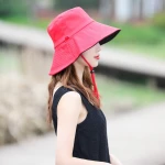 wholesale hot sale Solid Color  Spring Summer Sun hat visor Beach Fisherman Hat bucket hat ladies