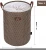 Import Wholesale Large Foldable Canvas Linen Bathroom Cloth Storage Washing Bin Laundry Hamper Collapsible Laundry Basket with Handles from China