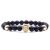 Import Wholesale Men Custom Fashion Handmade Bracelets Jewelry Lion Shape Zircon Metal Natural Stones Bead Bracelet from China