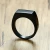 Wholesale New Design Punk Black Stainless Steel Geometric Rings For Men custom design men ring