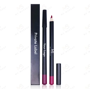 Wholesale Oem Odm Low Moq 12 Color Vendor Custom Logo Nude Vegan Matte Private Label Pencil Lipliner Lip Liner