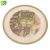 Import Wholesale round serving vegetable food snack bamboo fiber plate from China