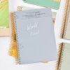 Wholesale school stationery thick b5 paper hard cover spiral coil notebook custom