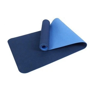 Wholesale TPE Two layer Natural Anti-Slip Eco-Friendly Yoga Mat Custom Print